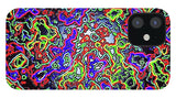 Glowing Color Lines Space Abstraction  - Phone Case
