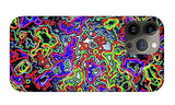 Glowing Color Lines Space Abstraction  - Phone Case