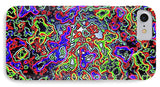 Glowing Color Lines Space Abstraction  - Phone Case