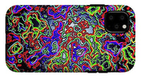 Glowing Color Lines Space Abstraction  - Phone Case