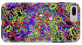 Glowing Color Lines Space Abstraction  - Phone Case