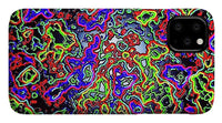 Glowing Color Lines Space Abstraction  - Phone Case