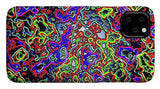 Glowing Color Lines Space Abstraction  - Phone Case