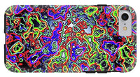Glowing Color Lines Space Abstraction  - Phone Case