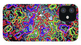 Glowing Color Lines Space Abstraction  - Phone Case