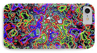 Glowing Color Lines Space Abstraction  - Phone Case