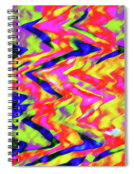 Lucid Colors Abstract Painting - Spiral Notebook