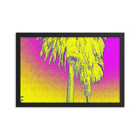 Framed poster