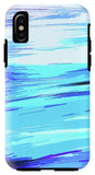 Ocean Blue Abstraction Painting - Phone Case