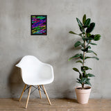 Vibrant Zig Zag Abstract- Framed photo paper poster