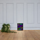 Vibrant Zig Zag Abstract- Framed photo paper poster