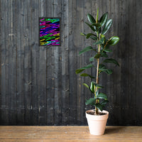 Vibrant Zig Zag Abstract- Framed photo paper poster