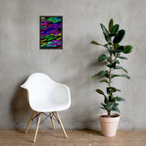 Vibrant Zig Zag Abstract- Framed photo paper poster