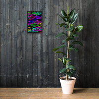 Vibrant Zig Zag Abstract- Framed photo paper poster