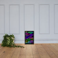 Vibrant Zig Zag Abstract- Framed photo paper poster