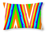 Up's and Downs Abstract Art - Throw Pillow