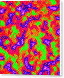 Vibrant Multi Color Mini Clouds Abstract Art - Canvas Print