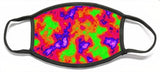 Vibrant Multi Color Mini Clouds Abstract Art - Face Mask