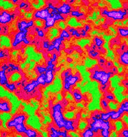 Vibrant Multi Color Mini Clouds Abstract Art - Art Print
