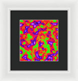 Vibrant Multi Color Mini Clouds Abstract Art - Framed Print