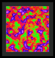 Vibrant Multi Color Mini Clouds Abstract Art - Framed Print