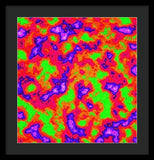 Vibrant Multi Color Mini Clouds Abstract Art - Framed Print