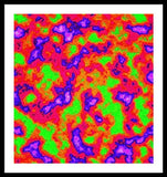 Vibrant Multi Color Mini Clouds Abstract Art - Framed Print