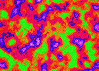 Vibrant Multi Color Mini Clouds Abstract Art - Puzzle