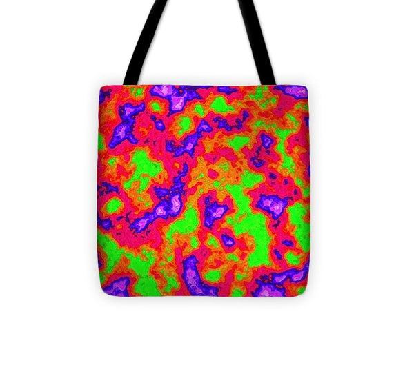 Vibrant Multi Color Mini Clouds Abstract Art - Tote Bag