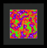 Vibrant Multi Color Mini Clouds Abstract Art - Framed Print