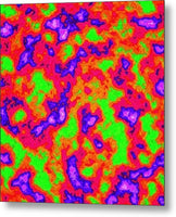 Vibrant Multi Color Mini Clouds Abstract Art - Metal Print