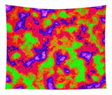 Vibrant Multi Color Mini Clouds Abstract Art - Tapestry