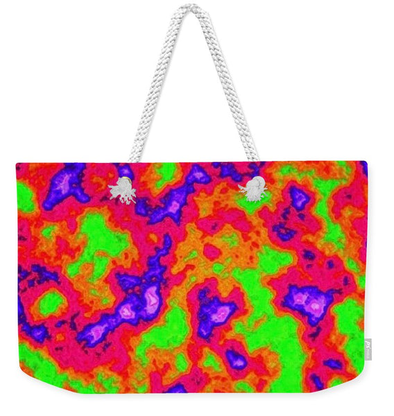 Vibrant Multi Color Mini Clouds Abstract Art - Weekender Tote Bag