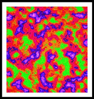 Vibrant Multi Color Mini Clouds Abstract Art - Framed Print