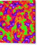 Vibrant Multi Color Mini Clouds Abstract Art - Acrylic Print