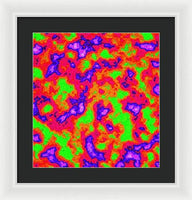 Vibrant Multi Color Mini Clouds Abstract Art - Framed Print