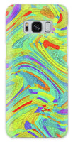 Wavy Bright Colors Abstract - Phone Case