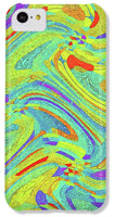 Wavy Bright Colors Abstract - Phone Case