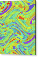 Wavy Bright Colors Abstract - Acrylic Print
