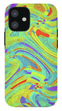 Wavy Bright Colors Abstract - Phone Case