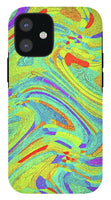 Wavy Bright Colors Abstract - Phone Case