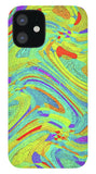 Wavy Bright Colors Abstract - Phone Case