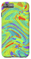 Wavy Bright Colors Abstract - Phone Case