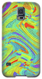 Wavy Bright Colors Abstract - Phone Case