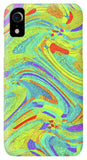 Wavy Bright Colors Abstract - Phone Case