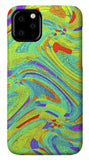 Wavy Bright Colors Abstract - Phone Case