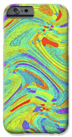 Wavy Bright Colors Abstract - Phone Case