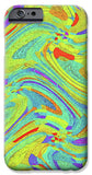 Wavy Bright Colors Abstract - Phone Case