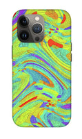 Wavy Bright Colors Abstract - Phone Case