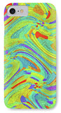 Wavy Bright Colors Abstract - Phone Case